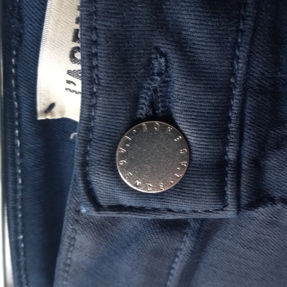 L'agence Margot Skinny High Rise Navy Coated Pants Size 27 Revolve - Picture 6 of 14